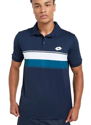 Casual Court Polo Neck T-Shirt Navy 
