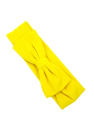Turban Knotted Hairband Yellow 