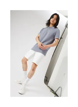 Seed Texture Zip Polo 