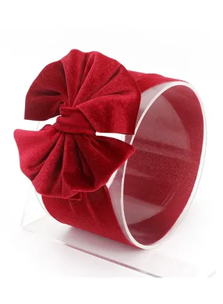 Bow Tie Children's Headband Jujube Red 