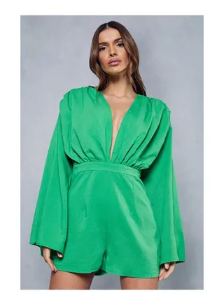 Plunge Tie Back Playsuit 
