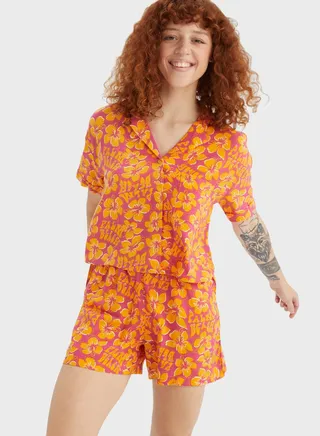 Relax Fit Floral Print Short 
