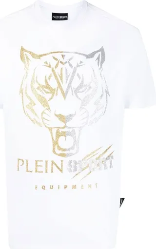 tiger-print stretch-cotton T-shirt