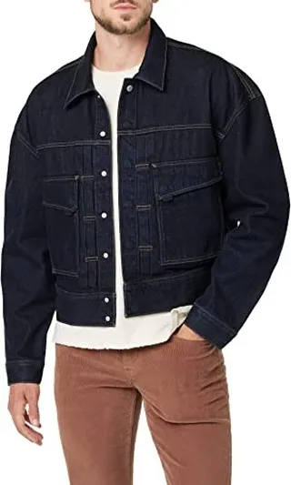 Hudson Jeans Men's Trucker (Boxy Crop) Jacket