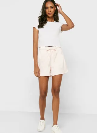Drawstring Detail Mini Shorts 