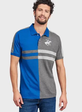 Color Block Polo 