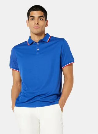 Basic Stripe Collared Polo