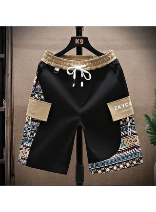 Men's New Summer Outer Wear Loose Shorts Casual Sports Five Points Pants 