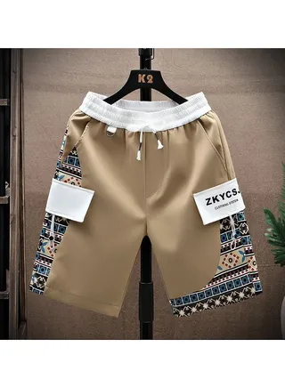 Men's New Summer Outer Wear Loose Shorts Casual Sports Five Points Pants 