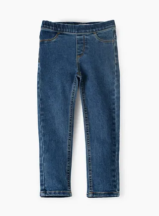 Jelliene Girls Basic Denim Jeggings, Soft and Comfortable Cotton-Blend Denim Jeggings for Girls, Perfect for Everyday Wear 