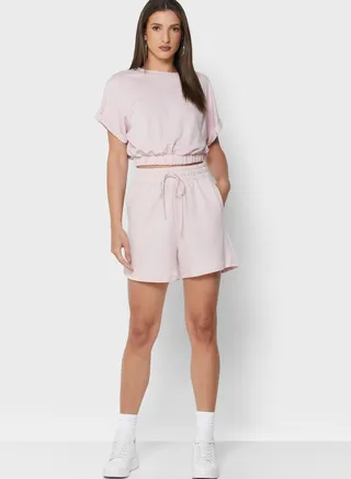 2 Pack Crop Top & Shorts 