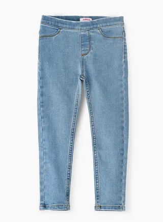 Jelliene Girls Basic Denim Jeggings, Soft and Comfortable Cotton-Blend Denim Jeggings for Girls, Perfect for Everyday Wear 