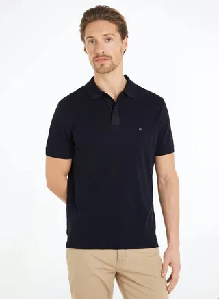 Men's Interlock Regular Fit Polo - Cotton, Blue 