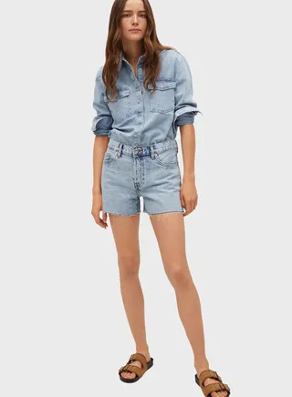 Denim Mini Shorts 