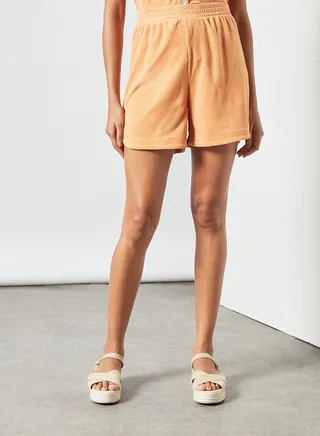Essential Organic Cotton Shorts Orange 
