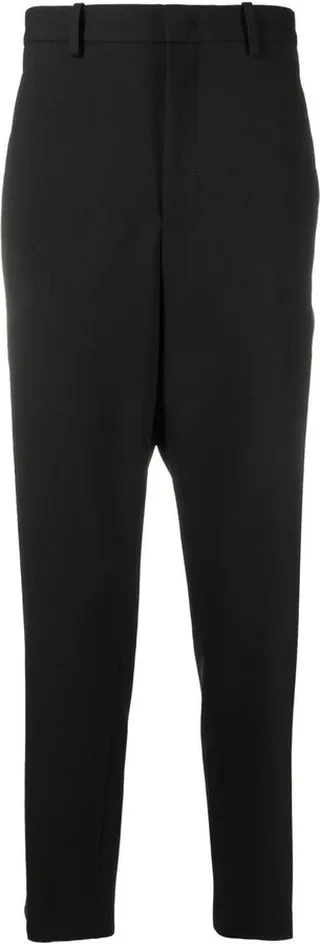 Mid-Rise Tapered Trousers