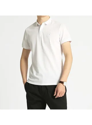 Squality Casual Men's Solid Color Commuting Polo Shirt With Lapel 