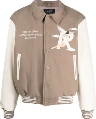 Storms in Heaven-print bomber jacket