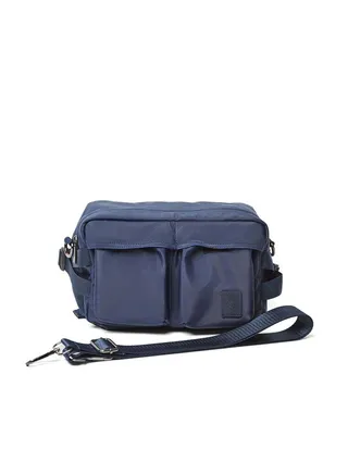 Fancy Logo Embellished Waterproof Waist Bag With Front Pockets 