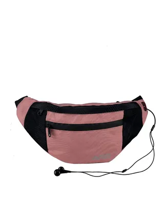 Fashion Pyramid Beehive Waist Bag With AUX Port - Pink 