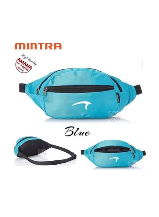 Mintra BIG Waist Pack - WATERPROOF - PRACTICAL  & CONVENIENT - BLUE 1 Pc 