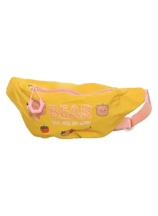 Waist Bearing For Kids Stan Fabric With Semi-Circular Shape Design With Carton Drawing And Stretchable Rope 