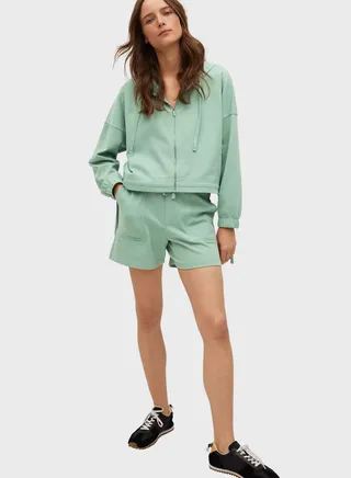 Drawstring Pocket Detail Shorts 