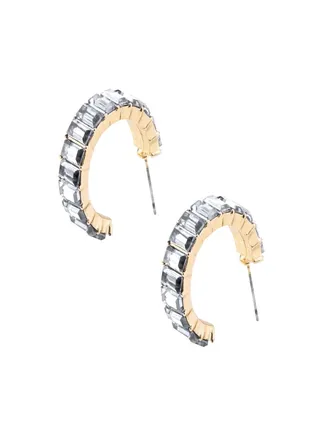 Alissa Stone Embellished Cuff Earrings 
