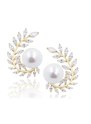 Lily's Style 925 Sterling Gold Earrings 