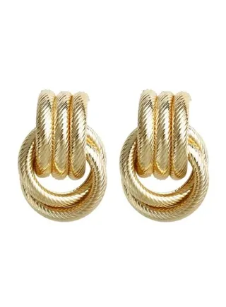 Alloy Exaggerated Circle Design  Earrings 