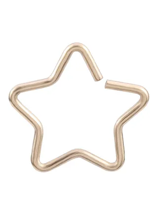 1-Piece Star Shape Nose Septum Ring Helix Daith Cartilage Cuff 