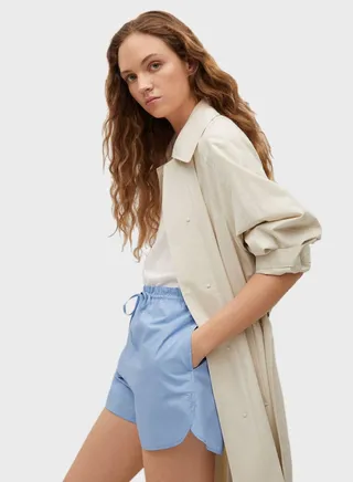 Drawstring Waist Shorts 