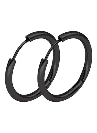 Stainless Steel Punk Hoop Earrings 