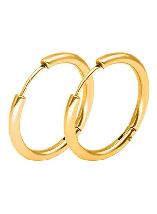 Stainless Steel Punk Hoop Earrings 