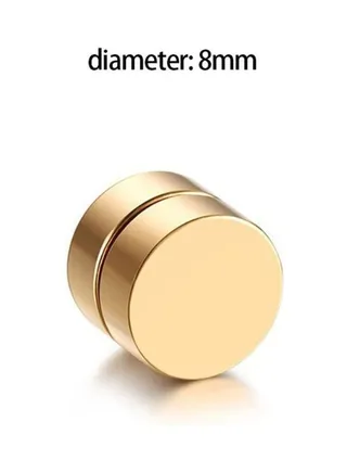 Men Magnet Ear Stud Non Piercing Clip Earrings 