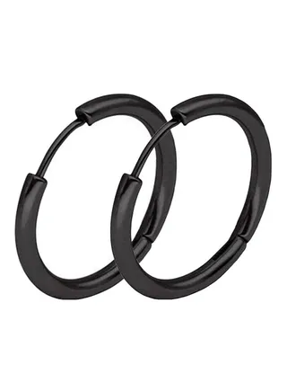 Stainless Steel Punk Hoop Earrings 
