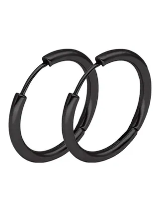 Stainless Steel Punk Hoop Earrings 