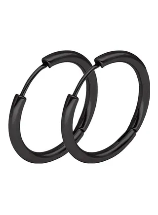 Stainless Steel Punk Hoop Earrings 