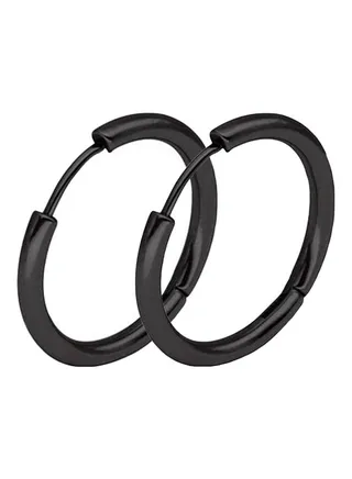 Stainless Steel Punk Hoop Earrings 
