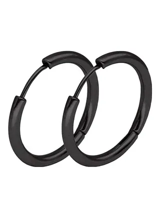 Stainless Steel Punk Hoop Earrings 