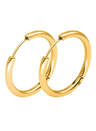 Stainless Steel Punk Hoop Earrings 