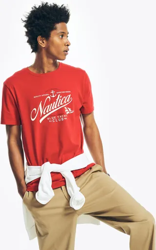 Sustainably Crafted Yacht Club Graphic T-Shirt