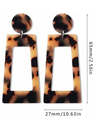 19040799 Female Fashion Geometric Earrings Ear Studs 