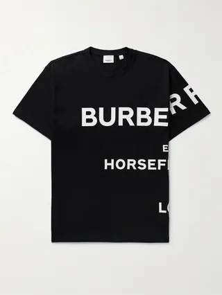 Oversized Logo-Print Cotton-Jersey T-Shirt