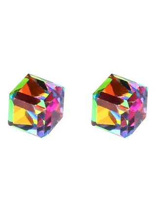 Crystal Studded Magnet Earrings 