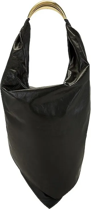 Bottega Veneta Bandana Shoulder Bag in Dark Green