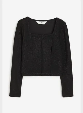 Youth Essential Jersey Top With Pintucks