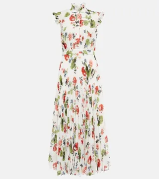 Roisin floral voile midi dress