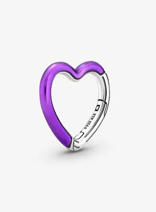 Pandora ME Bright Purple Styling Heart Connector 791973C01 