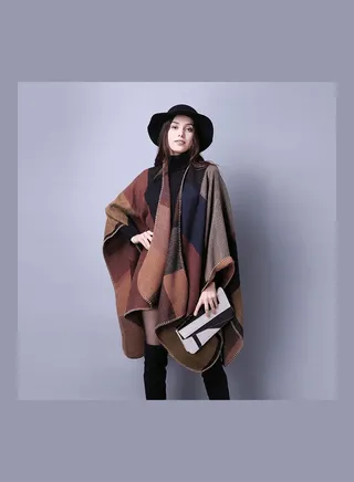 Plaid Printed Shawl Multicolour 